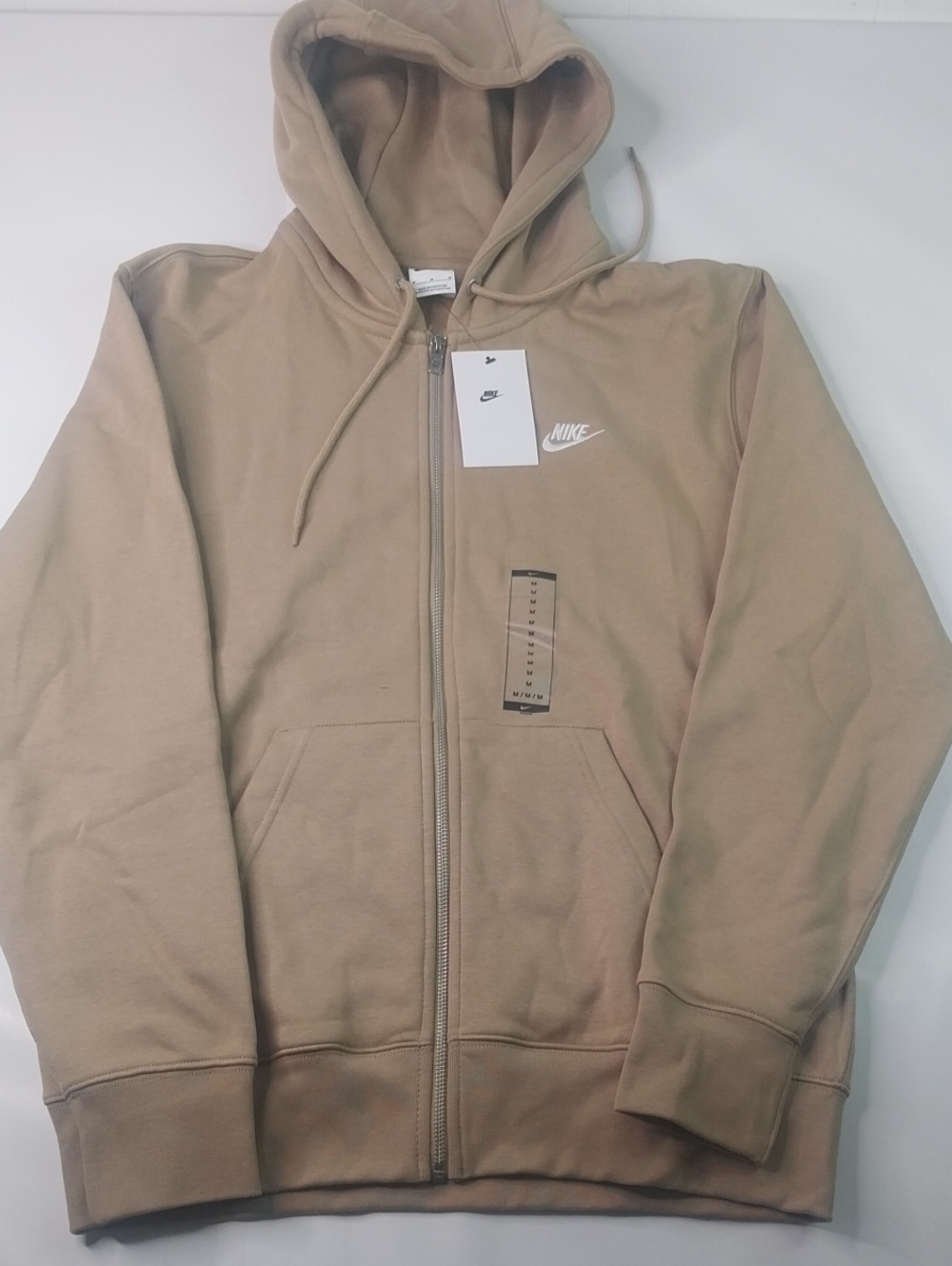 Nike Tan Full-Zip Hoodie Jacket